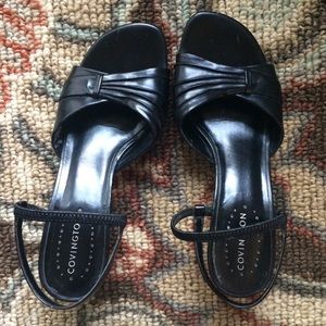 2/$10🌼 Covington Strappy Black Heels